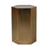Hexagonal Gold Side Table
